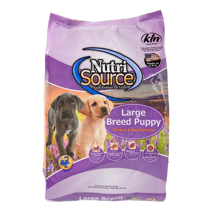 Large breed puppy dog food