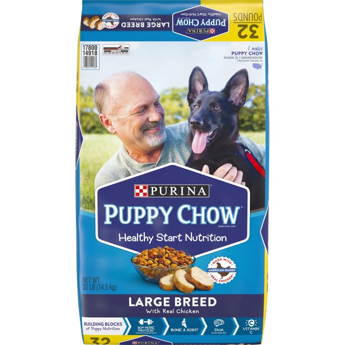 Large breed puppy dog food