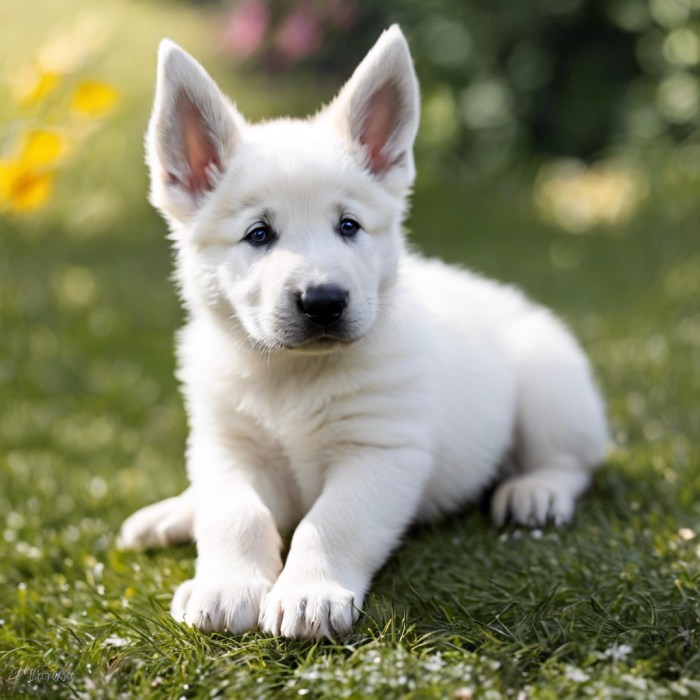 White german shepherd puppies